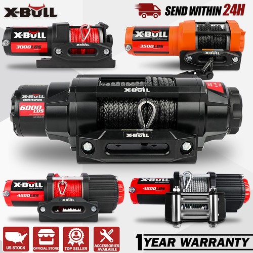 Bull atv winch 12v - x-bull,