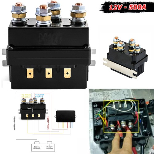 12v 500a winch solenoid - 500a, relay